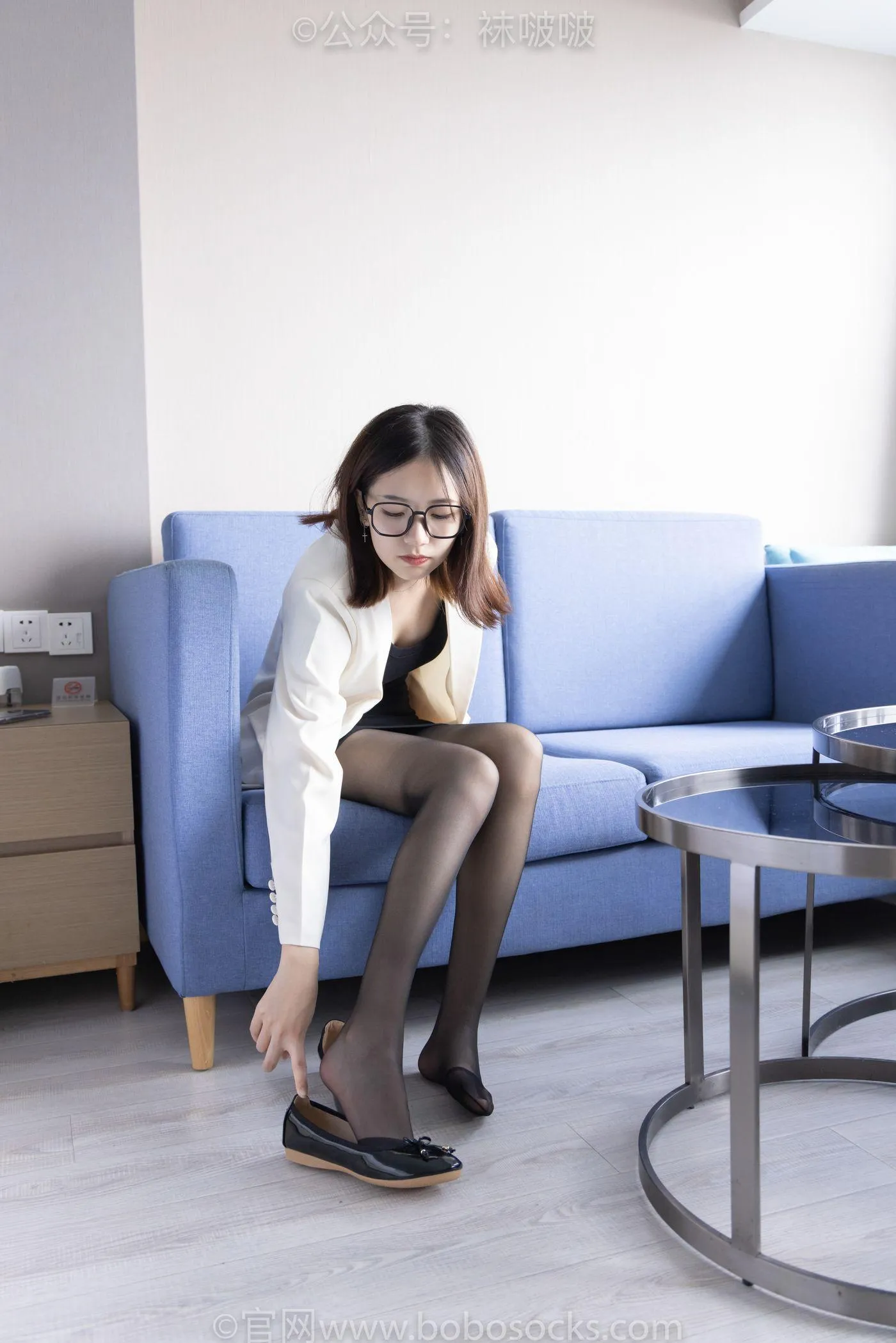 [BoBoSocks袜啵啵]NO.032 小甜豆-平底鞋、黑丝 [144P]插图8